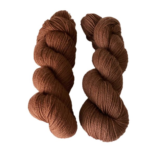 Butternut Fingering comparing colour of Batch 1 and 2 Feb 2023